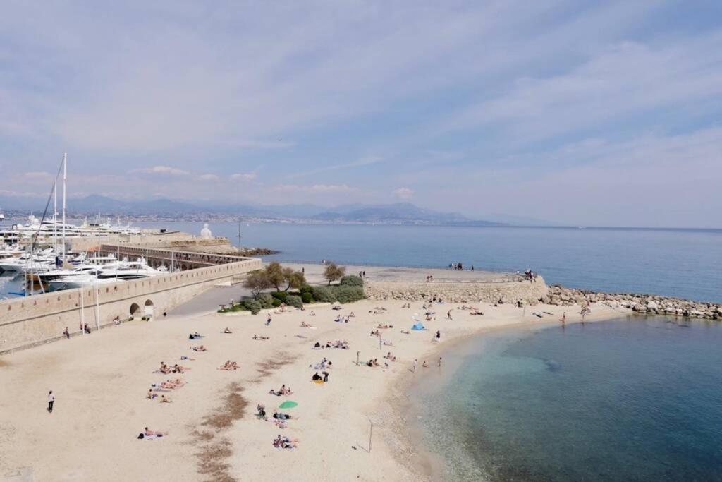 Bord De Mer - Ac, Wifi, Chic, Sea View, Beach 2 Minutes Walk Antibes Exterior foto